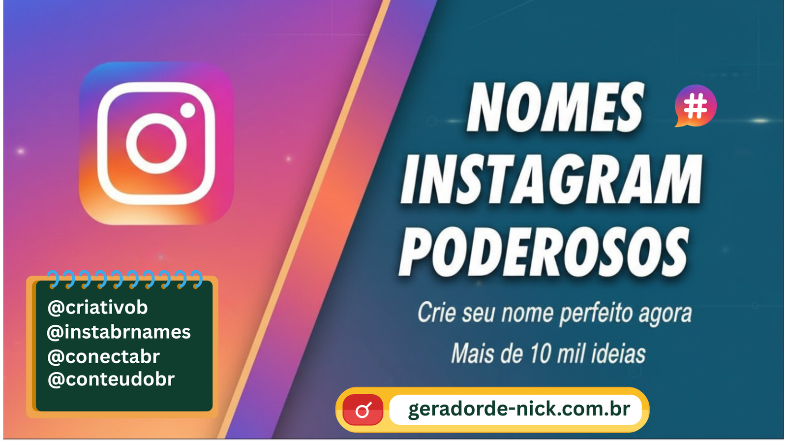 Gerador de nicks com laptop e jogador segurando celular.